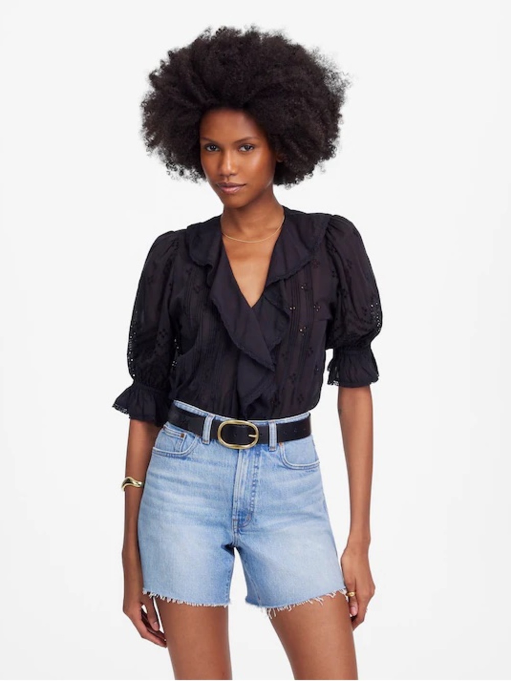 Madewell The Perfect Vintage Mid-Length Short in Altoona Wash